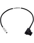 Custom Color Lemo & D-tap 2 Pin Power Cable - Black, Front View: Cinema & Video Production Tools