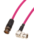 Custom Color 12G SDI Cable - Pink, Neutrik Rear Twist & 90 Degree Connector View: Cinema & Video Production Tools
