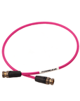 Custom Color 12G SDI Cable - Pink, Front View: Cinema & Video Production Tools